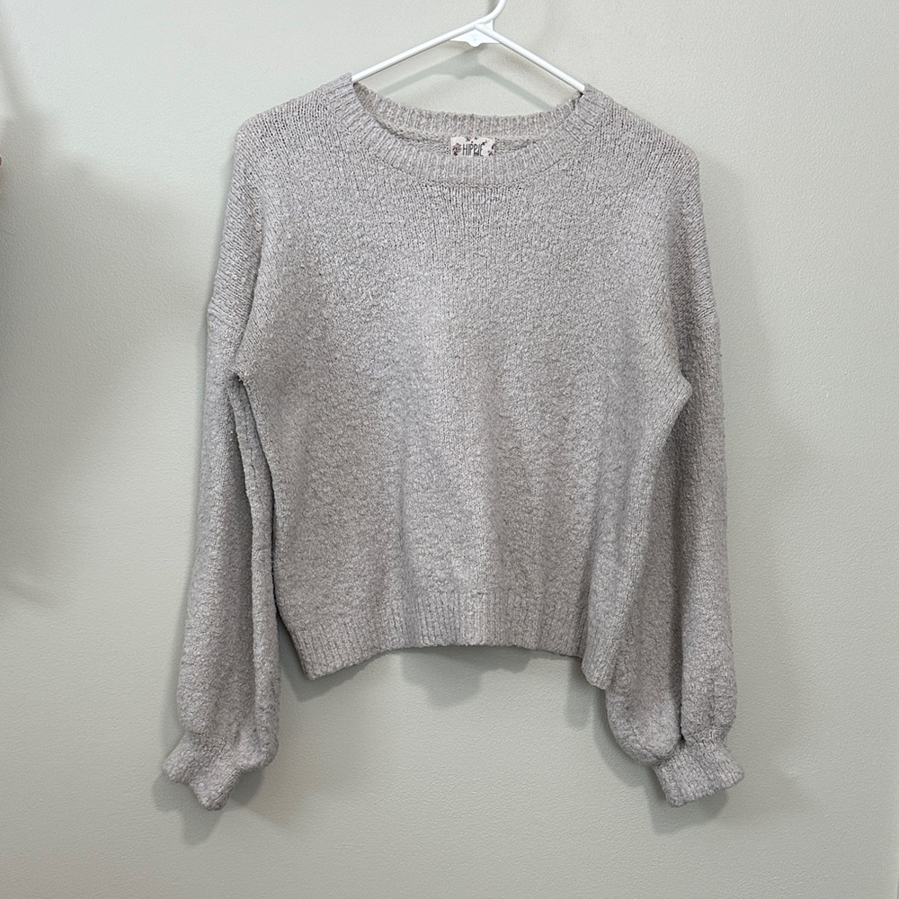 Hippie Rose Light Gray Women's Sweater